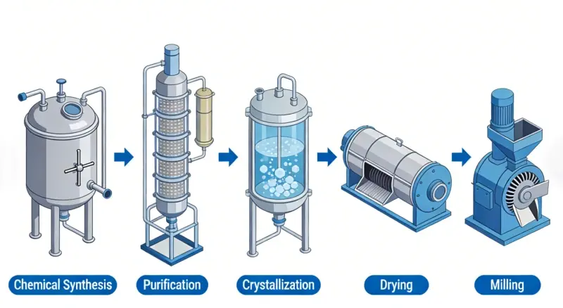 Tetracaine process flow Tetracaine process flow
