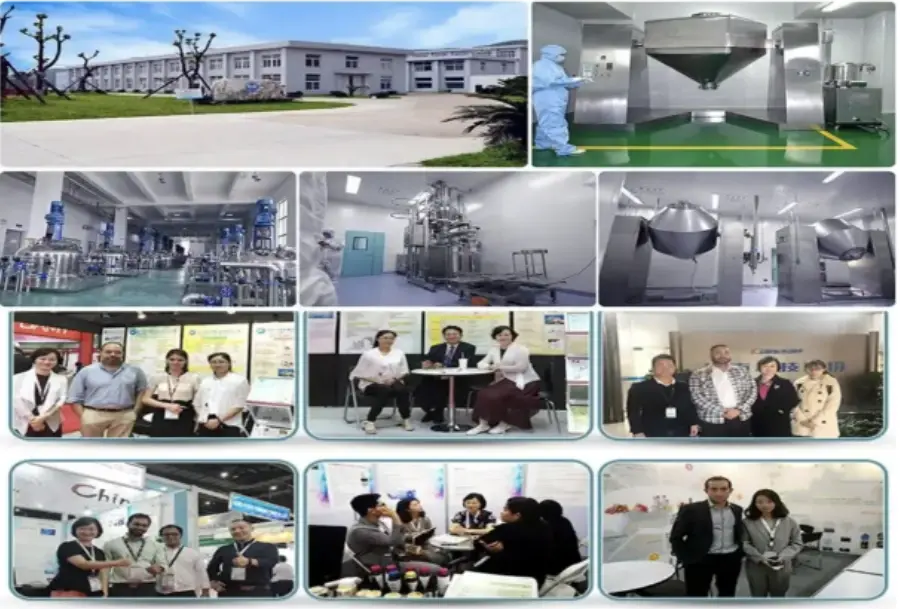 Customers at the exhibition Customers at the exhibition