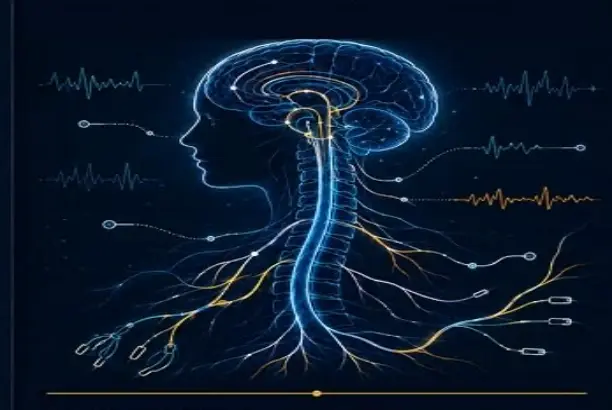 Through the central nervous system Through the central nervous system