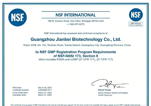 GMP Certificate GMP Certificate